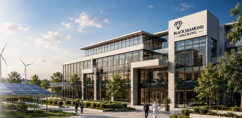 Black Diamond Holding campus with on-site renewable energy